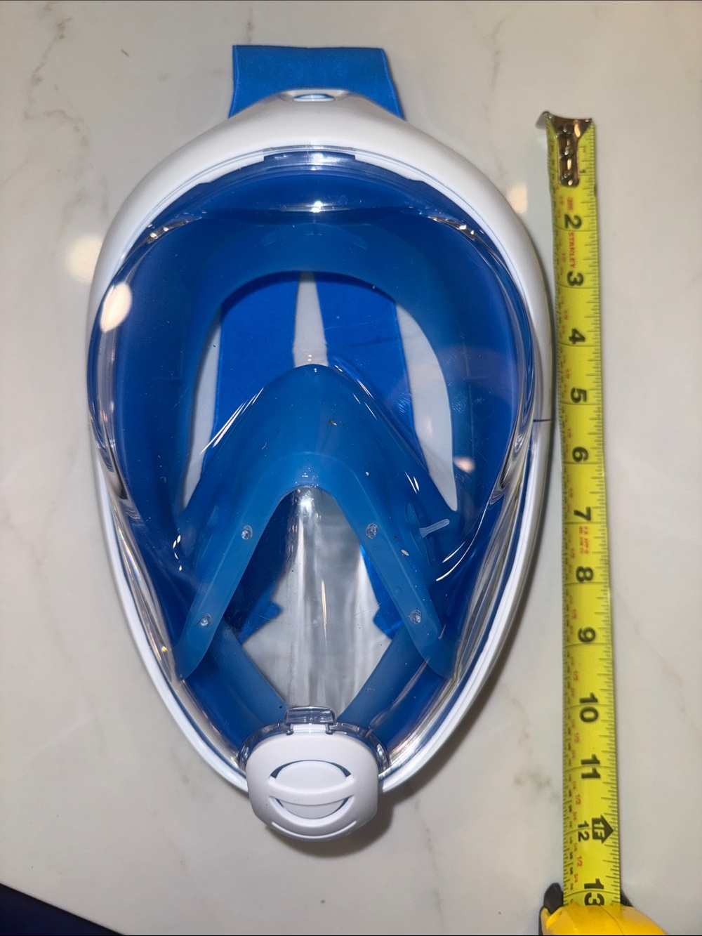 Full-Face Kids Snorkel Mask - Blue 12” x 6.5”